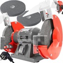 КАМЕННАЯ НАСТОЛЬНАЯ ШЛИФОВАЛЬНАЯ СТАНКА 2xКАМЕННЫЙ ДИСК 150 ММ, МОЩНОСТЬ 200 ВТ