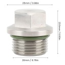 CRUST DRAIN LUBRICANTS BOLT DRAIN LUBRICANTS MOTOR M20 ZE STEEL DI  photo 7