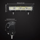 ФАРА РОБОЧА 30CM 12V БАЛКА СВЕТОДИОДНЫЕ ПРОЖЕКТОР 240W BAR ПРОТИВОТУМАННАЯ  фото 6