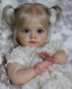 Lalka Reborn як справжня, красива, довговолоса, 60 см