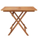 vidaXL Skladací záhradný stôl, 90x90x75 cm, masívne akáciové drevo Stav balenia originálne