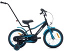 Велосипед для мальчиков 16 дюймов Tracker Bike неоновый синий