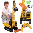 МЕГА БОЛЬШОЙ ДЕТСКИЙ КРАН С ДИСТАНЦИОННЫМ УПРАВЛЕНИЕМ ПОДВИЖНЫЙ ТРЕКЕРНЫЙ КРАН A