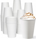 KUBKI PAPIEROWE DO KAWY/HERBATY NAPOJÓW GORĄCYCH/ZIMNYCH BIAŁE 300ML100SZT