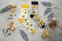 Farebné ponožky SPOXSOX Včely a med 36-39 Počet kusov v súprave 1