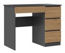 СТОЛ ДЛЯ НОУТБУКА MIJAS, ПРАВЫЙ АНТРАЦИТ, ДУБ ARTISAN