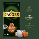 Набор капсул Jacobs для Nespresso(r)* Espresso 7, 100 шт., 9+1 БЕСПЛАТНО!