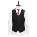 Plus Size Suit Vest Men Solid Color Single Br