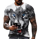 ФУТБОЛКА МУЖСКАЯ 3D ПЕЙЗАЖ С ВОЛКОМ 2XL