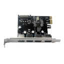 Adapter kart rozszerzeń PCI E na USB 3.0 PCI Express HUB Zasilanie 5,0 Gb/s Marka bez marki