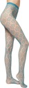 CALZEDONIA Rajstopy kabaretki w kwiatowy wzór T . 3/4 turkus EAN (GTIN) 8033873729831