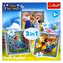 Puzzle TREFL Zestaw 3w1 Magicznego Encanto ŁADNE Wiek dziecka 4 lata +