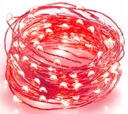 LAMPKI LED NA DRUCIKU BATERIE CHOINKOWE GIRLANDA CZERWONE 3M 30x DIODY