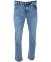 Spodnie jeansy jasno-niebieskie ELASTYCZNE DŻINSY W37 Fason proste
