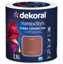 Краска для стен Dekoral керамическая 2,5 л HOME&STYLE матовая КАКАО