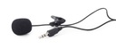 Накладной микрофон 3,5 мм, клипса Gembird MIC-C-01