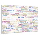 Кухонное панно с графикой 90х70 Без клея