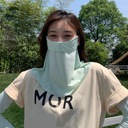 Ледяная шелковая бандана, многоразовые маски для верховой езды на открытом воздухе, женские ушные петли от солнца