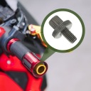 10 PIECES BLACK ALUMINUM REGULATOR CABLES BRAKES GRIP MOTORCYCLE  photo 13