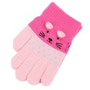 ДЕТСКИЕ ЗИМНИЕ ПЕРЧАТКИ, ПЯТИПАЛЕКИЙ КОТ