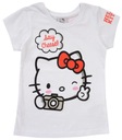 ФУТБОЛКА HELLO KITTY CAT БЕЛАЯ ХЛОПКА 122 R060F