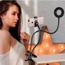 Lampa Pierścieniowa RING LED Z UCHWYTEM NA TELEFON SELFIE WIDEOROZMOWY 12w Źródło światła LED