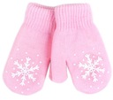 ПЕРЧАТКИ YO ДВОЙНЫЕ СНЕЖИНКА РОЗОВЫЕ 16 СМ