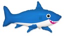 Balon foliowy Uśmiechnięty Rekin Shark Niebieski