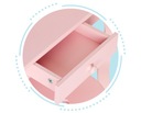 Detský toaletný stolík ružový veľký so zrkadlom pre dievčatko do detskej izby Hmotnosť (s balením) 10 kg