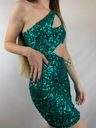 Flitrové šaty s výrezmi Fashion Nova rS USA Dominujúci vzor iný vzor