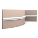 PX201F ORAC DECOR LISTWA ŚCIENNA PX201F FLEX GIĘTA - H-2.5cm - ELASTYCZNA