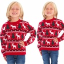 КРАСНЫЙ НОРВЕЖСКИЙ РОЖДЕСТВЕНСКИЙ ДЖЕМПЕР ДЕТСКИЙ РОЖДЕСТВЕНСКИЙ ДЖЕМПЕР 4/5 ЛЕТ