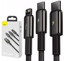 КАБЕЛЬ BASEUS STRONG 3IN1 USB TO LIGHTNING MICRO TYPE-C USB-C 3.5A 1.5M
