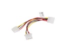 Кабельный разветвитель Molex на 2xMolex 4-контактный, 15 см