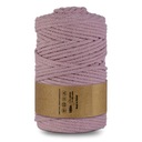 Нитка WAS плетеная хлопковая 5мм, 100м, грязно-розовая