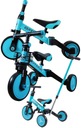 BALANCE BIKE Велосипед трехколесный 4в1 для детей 1, 2, 3 лет Синий детский