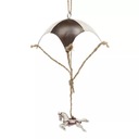 РОЖДЕСТВЕНСКИЙ КУЛОН ЛОШАДЬ НА ПАРАШЮТЕ