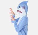 Piżama z kapturem przebranie Shark Bawełna XXL