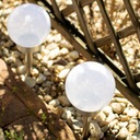 2x светодиодный садовый светильник SOLAR BALL 15 см SATIN