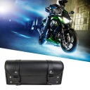 1PC ЧЕРНАЯ PU КОЖАНАЯ СУМКА NA РУЛЯ МОТОЦИКЛА ПЕРЕДНЯЯ ЗАДНЯЯ СУМКА PODSIODLOWA  фото 4
