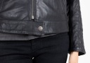 WOMEN'S LEATHER JACKET MOTORCYCLE RIDE JOHN DOE ADINA HARLEY CAFE RACER L  photo 10