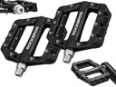 ВЕЛОСИПЕДНЫЕ ПЕДАЛИ НА ПЛАТФОРМЕ, ЧЕРНЫЕ, ЛЕГКИЕ, 9/16 ШТИФТОВ, MTB ТРЕККИНГ, НЕЙЛОН