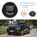 BLACK CARBON FIBER CAR ENGINE START STOP BUTTON SWITCH COVER FOR BMW 1-7  photo 6