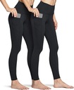 2-PAK LEGGINSY SPORTOWE CZARNE R.M