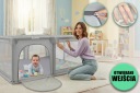 МАНЕЖ ДИТЯЧИЙ HARMONY 140х200 см ДИТЯЧИЙ МАЙДАНЧИК + 4х РУЧКИ + 50 М'ЯЧІВ
