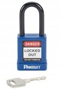 PANDUIT LOTO Lockout BLUE стальной навесной замок 40мм