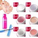 Набор из 6 строительных гелей Silcare Base One, кисть 5 г