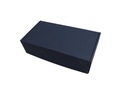 Картонная коробка 27х14,5х7 см, снаружи синяя. Волна Е