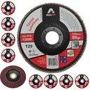 10шт ЛЕПЕЧНЫЕ ДИСКИ 125ММ P80 МЕТАЛЛ