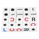 ИГРОВЫЕ КОСТИ НАБОР ИГРОВЫХ КОСТИКОВ 20 ШТ. КОСТИ 16ММ